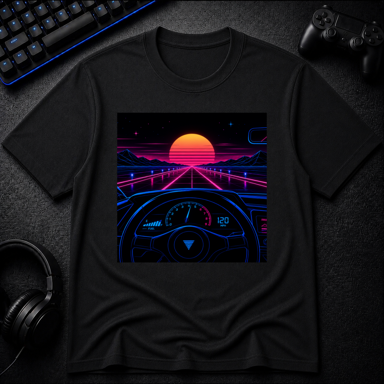 Driving towards the Sunset